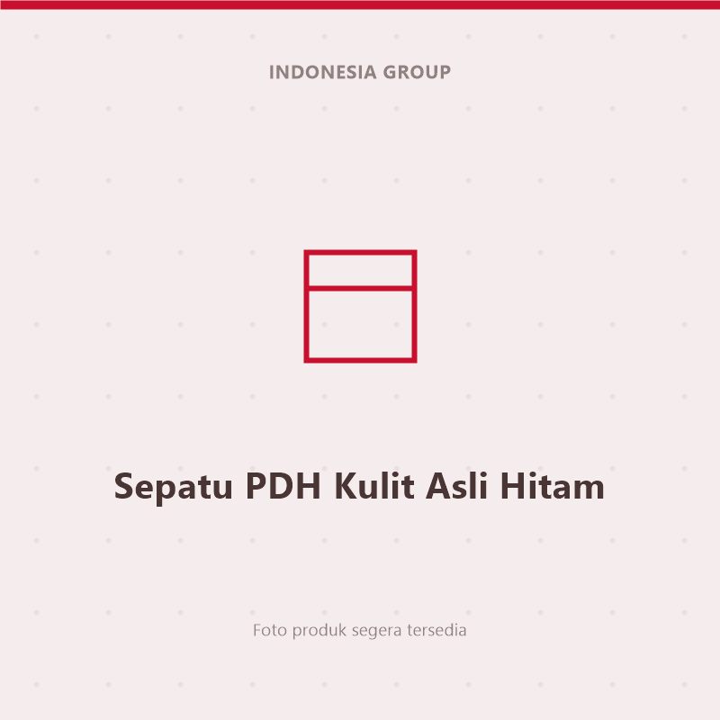 Sepatu PDH Kulit Asli Hitam